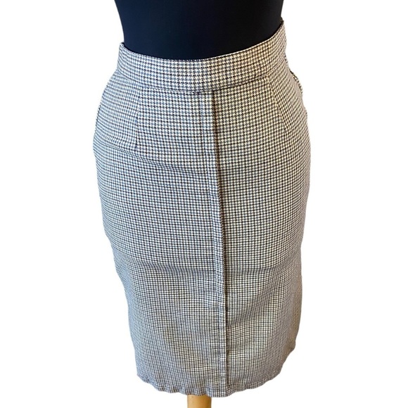 Vintage Snyder Craft Wool Checkered Pencil Skirt - Picture 5 of 14